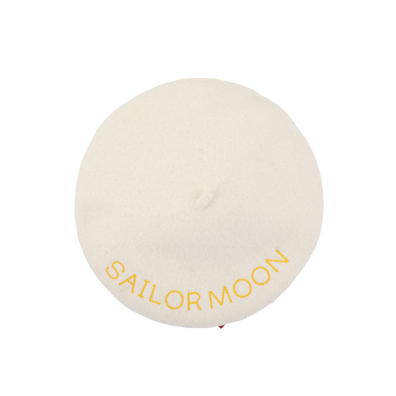 Sailor Moon Inspired Beret With Heart Bow & Cosmic Heart