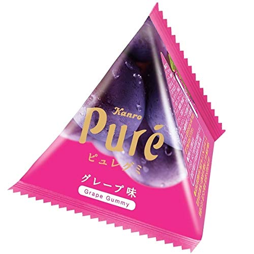 Kanro Pure Gummy Assorted Pack Lemon and Grape Flavor Candy