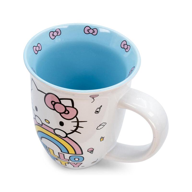Hello Kitty Pastel Rainbow Ceramic Mug 16 oz
