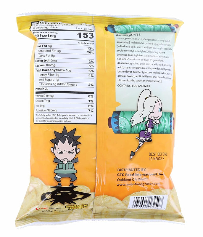 Naruto Scrambled Egg Flavor Potato Chips 1.9 Ounces