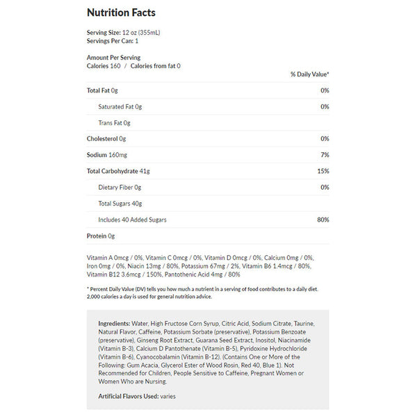 Aggretsuko Liquid Rage Energy Drink