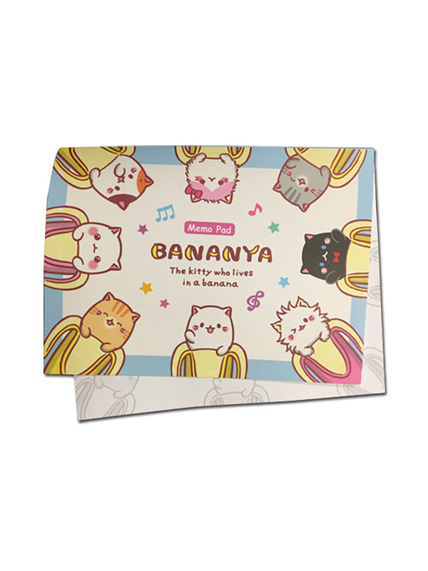 Bananya Banana Cat Memo Note Pad