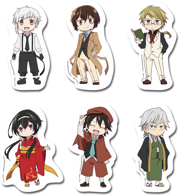 Bungo Stray Dogs Group Die-Cut Sticker Set