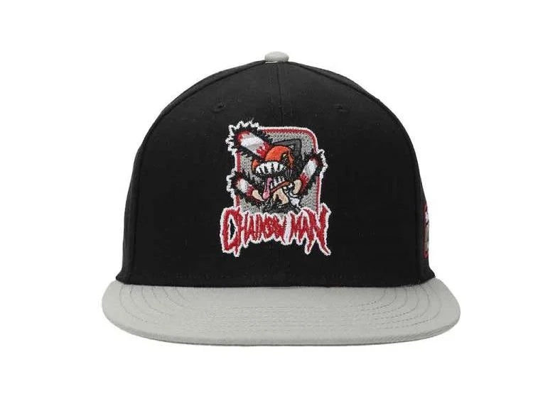 Chainsaw Man Character Logo Adult Black Snapback Hat