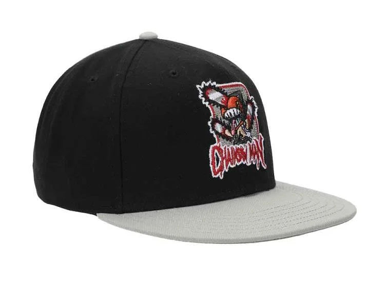 Chainsaw Man Character Logo Adult Black Snapback Hat