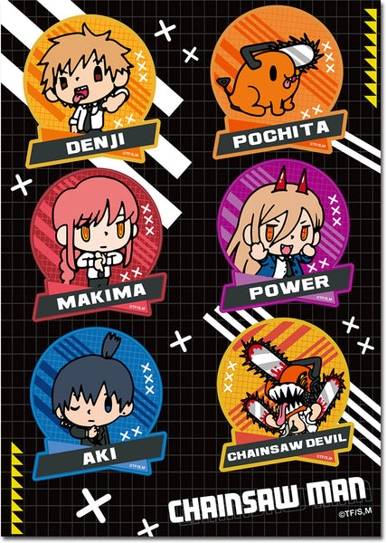 Chainsaw Man Chibi Characters Sticker Set