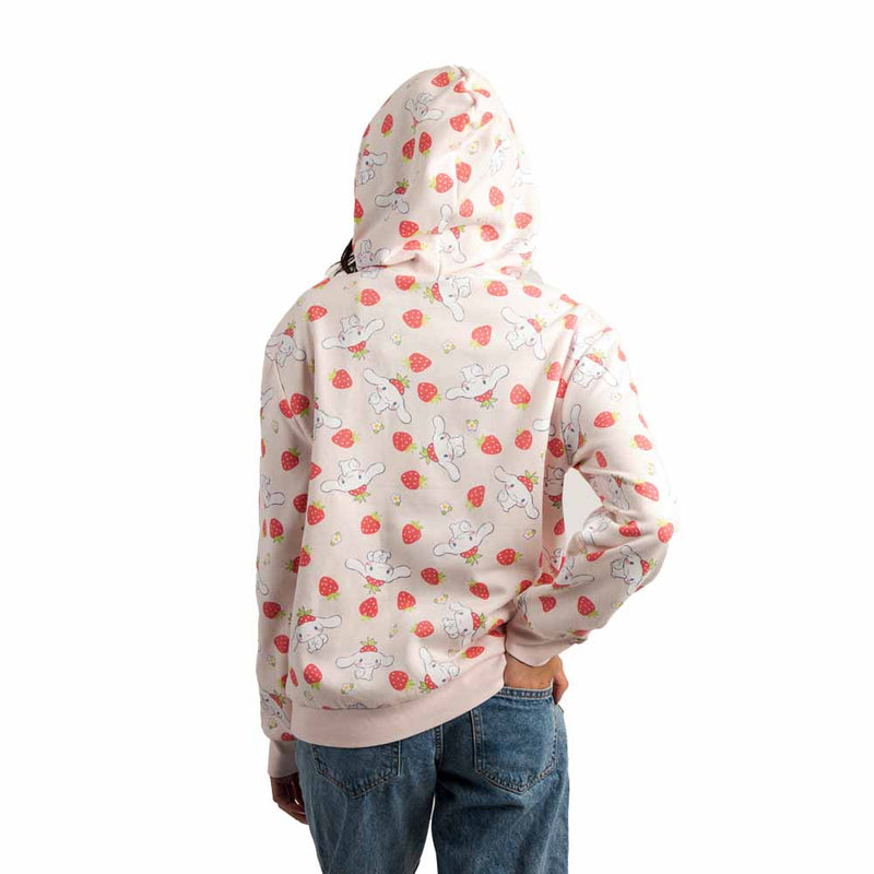 Cinnamoroll Strawberries Zip-up Hoodie Sweater