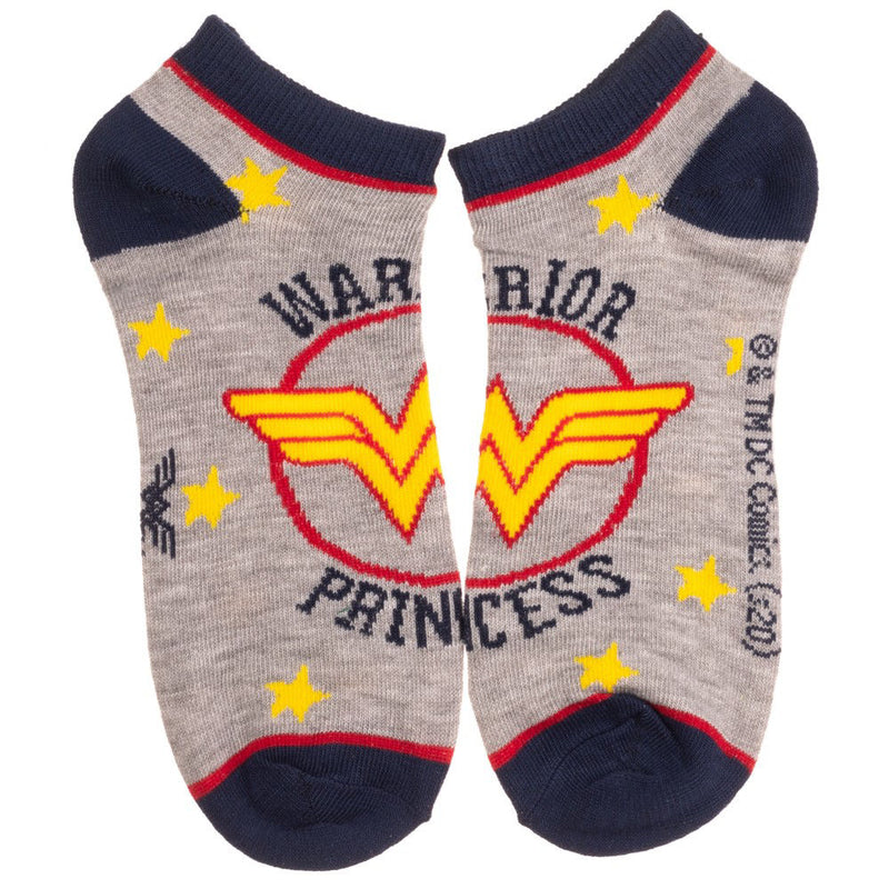 DC Comics Wonder Woman 5 Pair Ankle Socks
