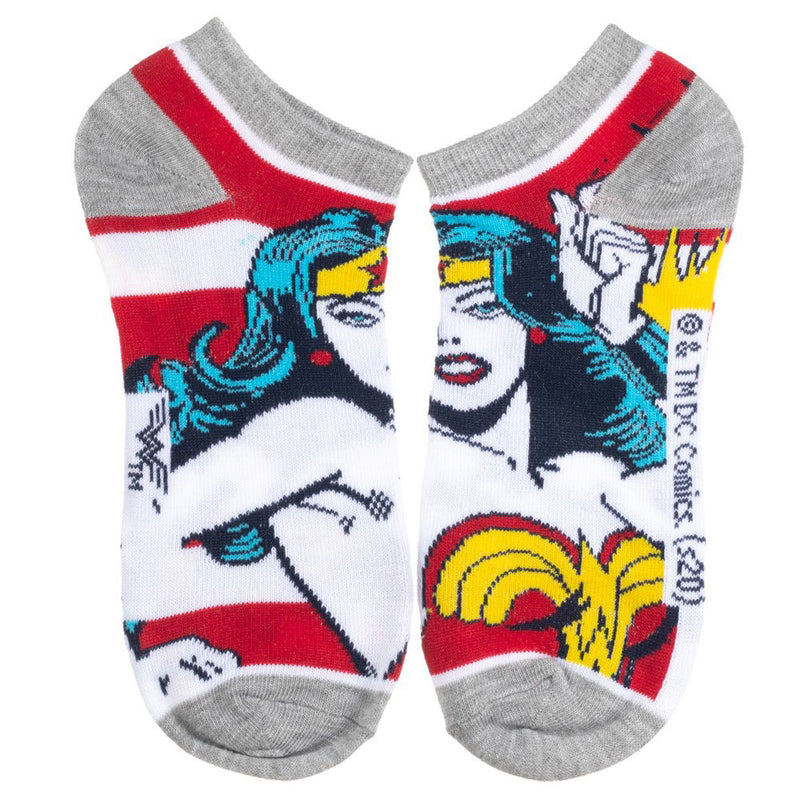 DC Comics Wonder Woman 5 Pair Ankle Socks