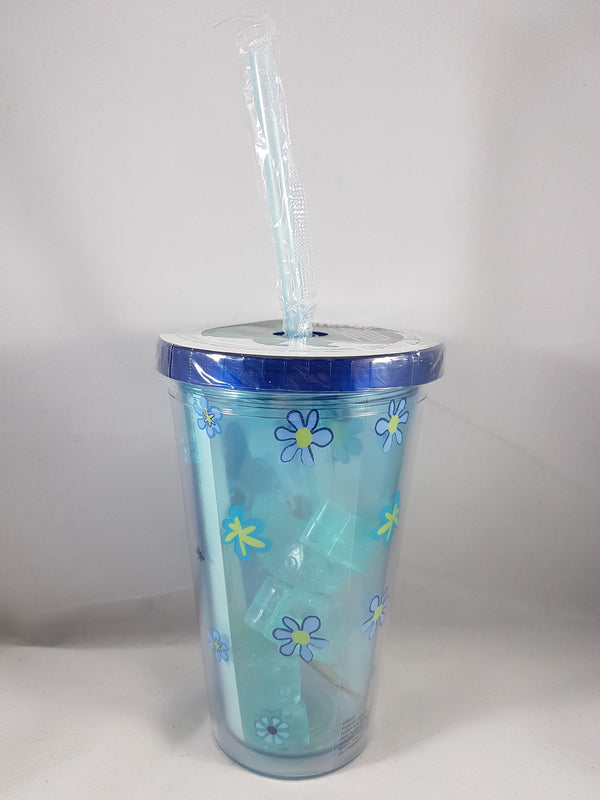 Disney Lilo & Stitch Aloha Tumbler W/ Stitch Ice Cubes