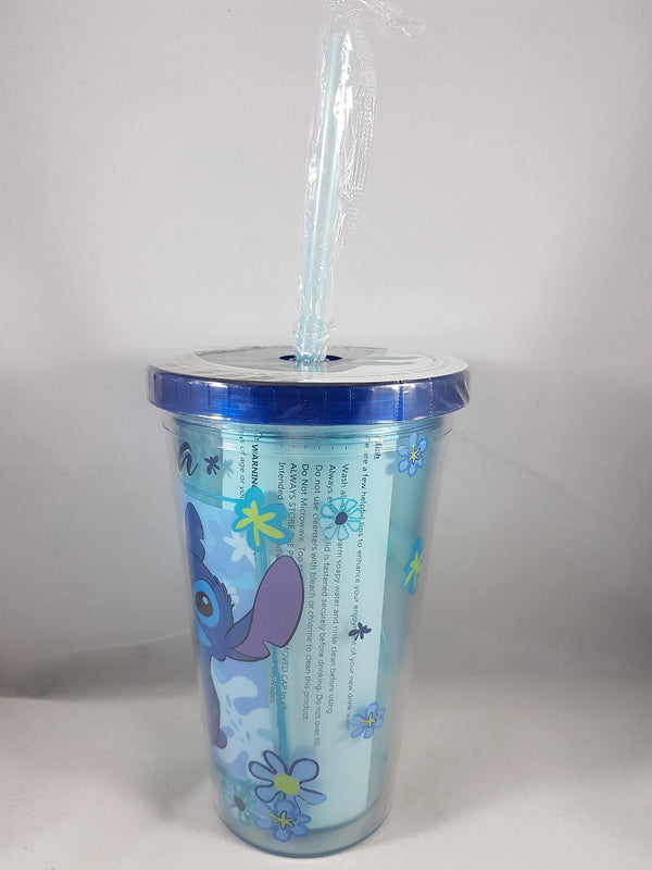 Disney Lilo & Stitch Aloha Tumbler W/ Stitch Ice Cubes
