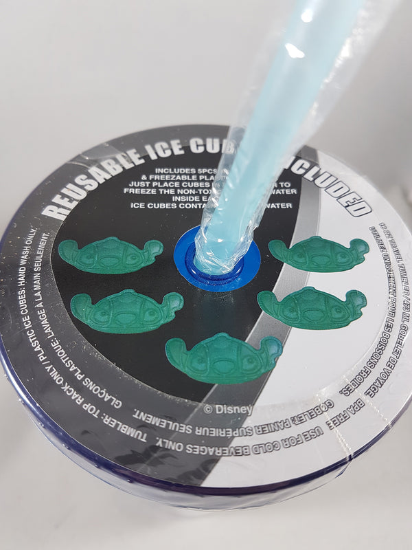 Disney Lilo & Stitch Aloha Tumbler W/ Stitch Ice Cubes