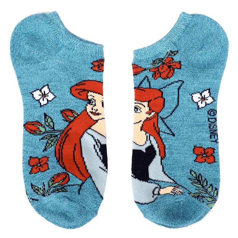 Disney Princess Floral 5-Pair Ankle Socks