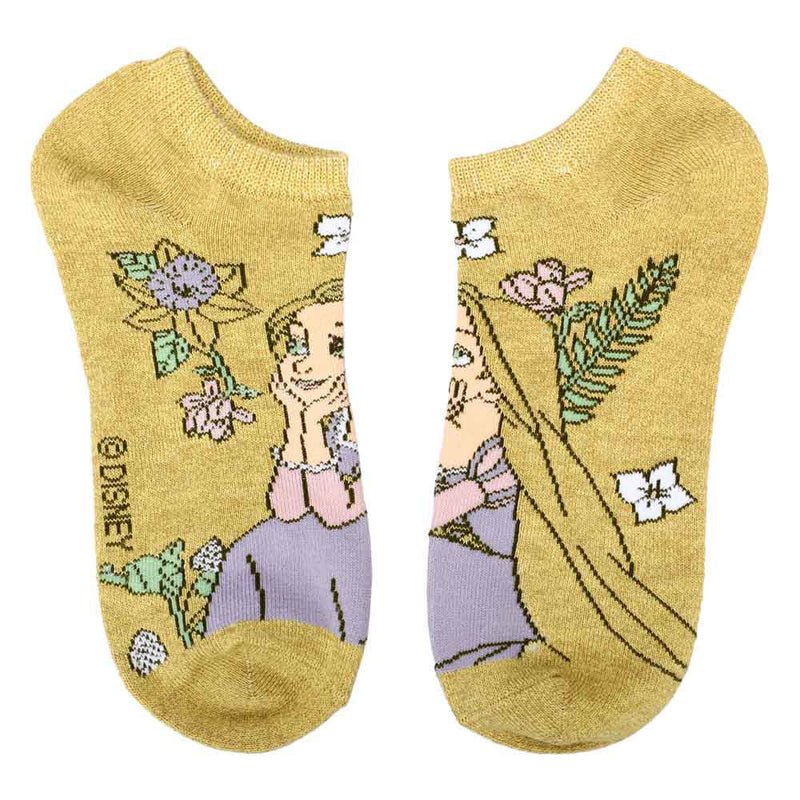 Disney Princess Floral 5-Pair Ankle Socks