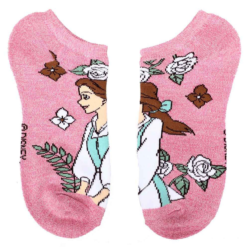 Disney Princess Floral 5-Pair Ankle Socks