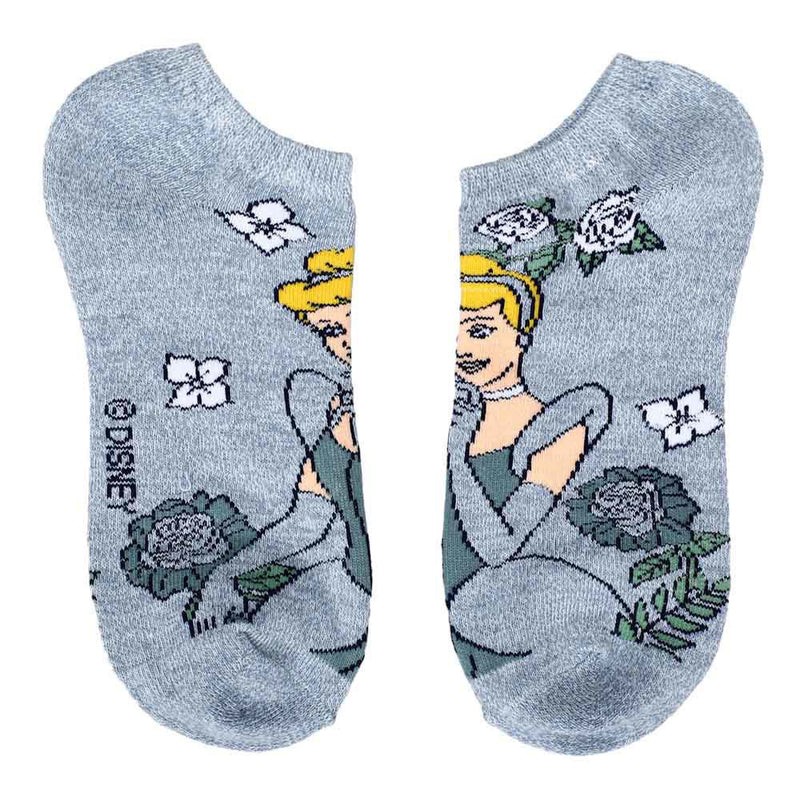 Disney Princess Floral 5-Pair Ankle Socks