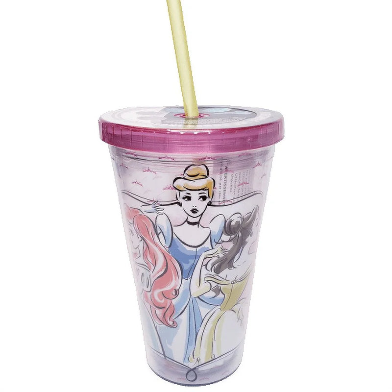 Disney Princesses Travel Tumbler With Ice Cubes