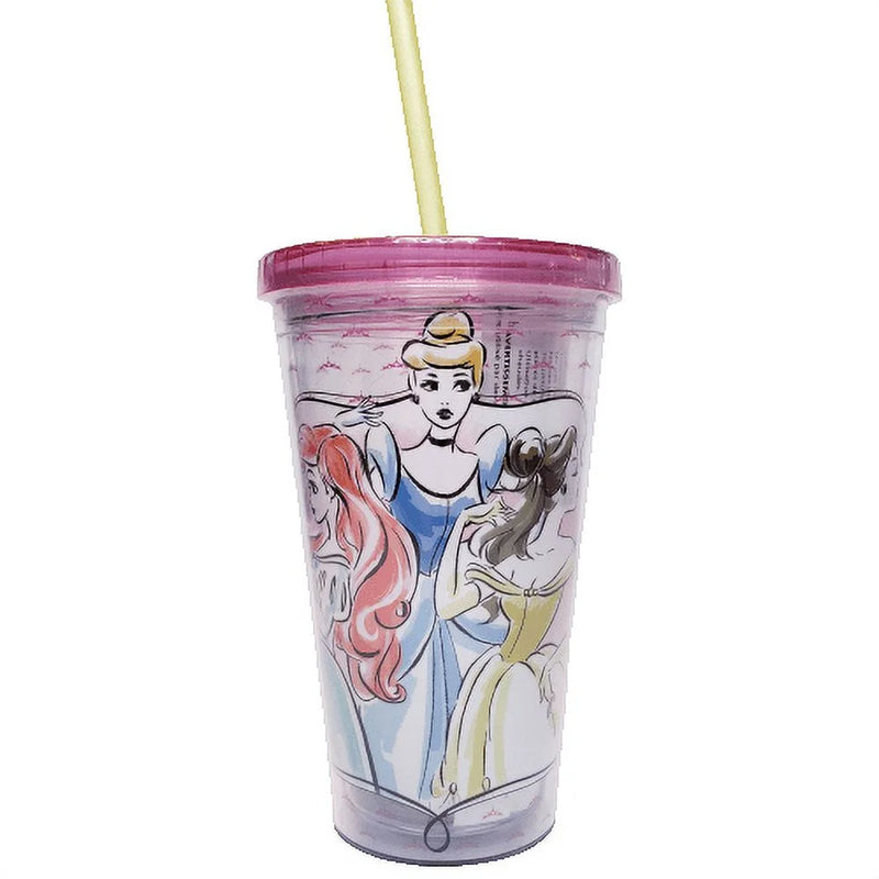 Disney Princesses Travel Tumbler With Ice Cubes