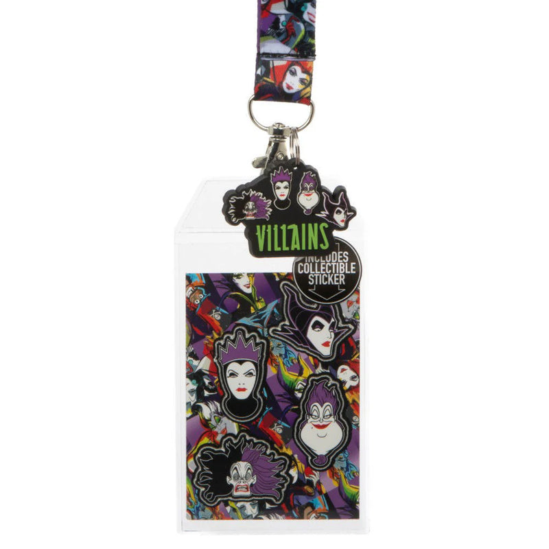 Disney Villains Group Lanyard With Charm