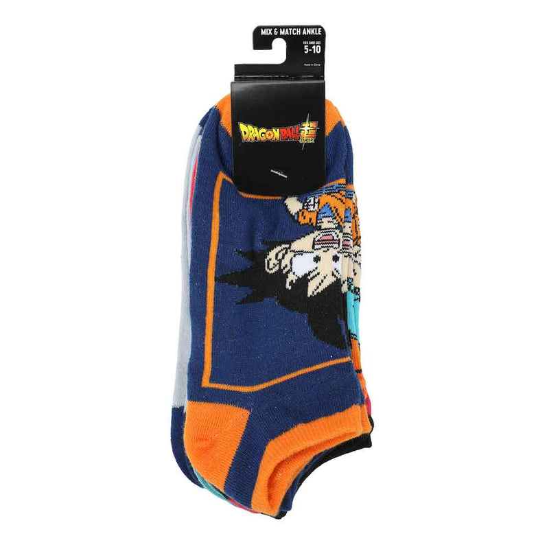Dragon Ball Z Goku Forms Ankle Socks 5-Pair Set