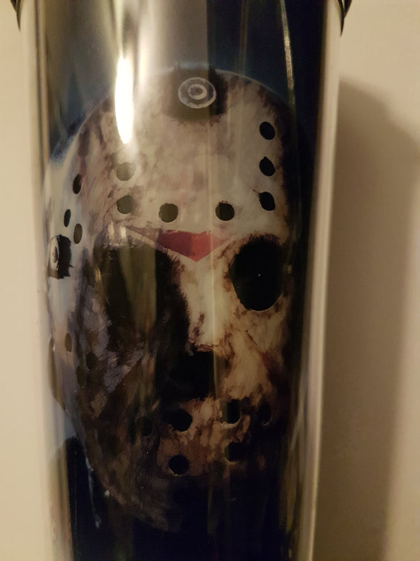 Friday The 13th Jason Double Walled Travel Tumbler 24 oz