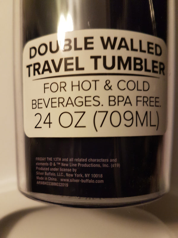 Friday The 13th Jason Double Walled Travel Tumbler 24 oz
