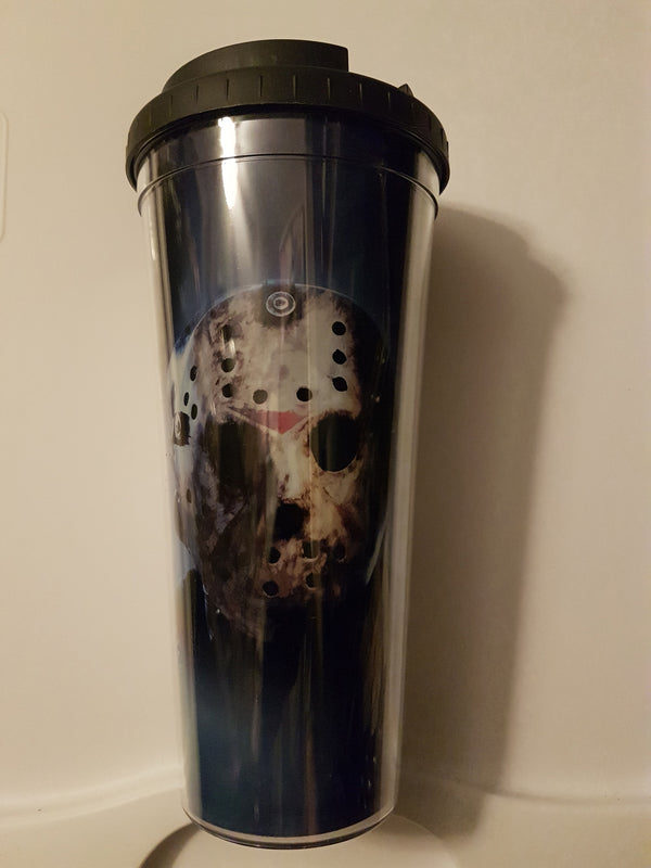 Friday The 13th Jason Double Walled Travel Tumbler 24 oz