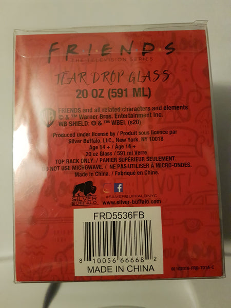 Friends Central Perk Tear Drop Wine Glass 20 oz