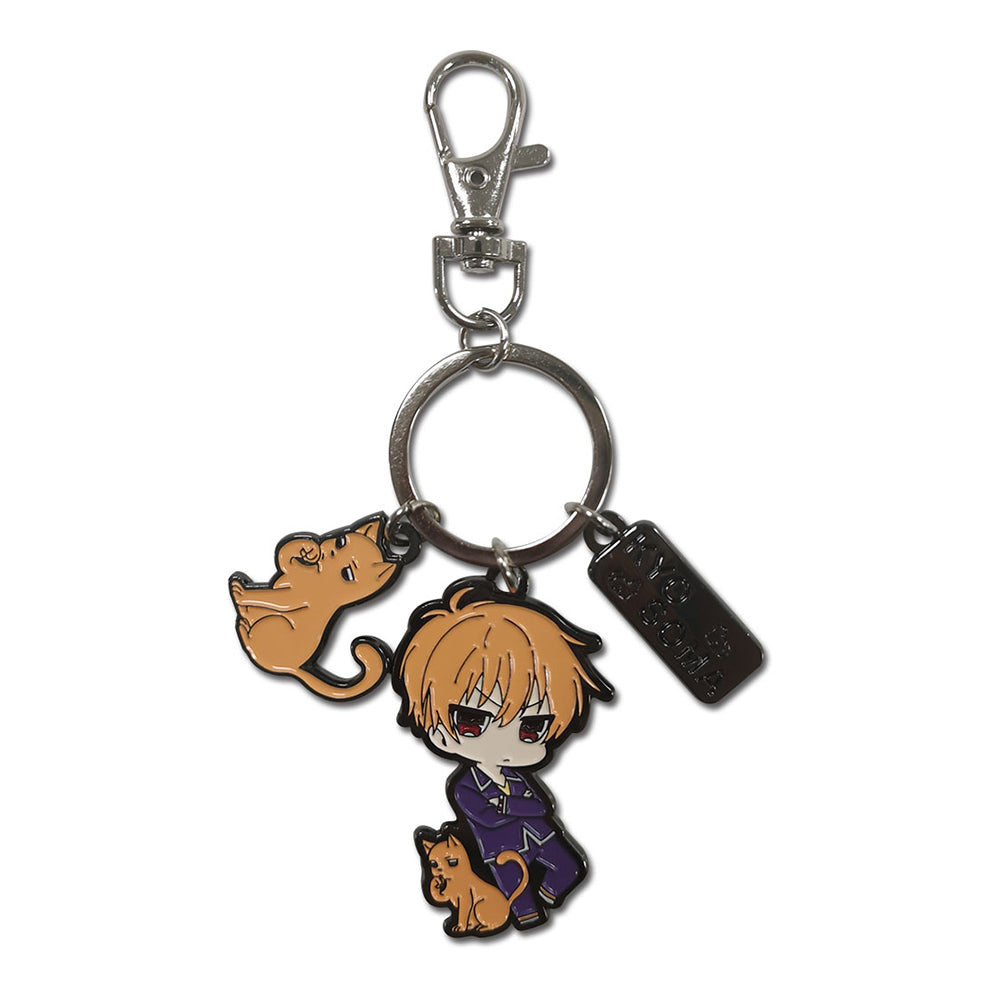 Fruits Basket 2019 Kyo Sohma Metal Keychain Shadow Anime