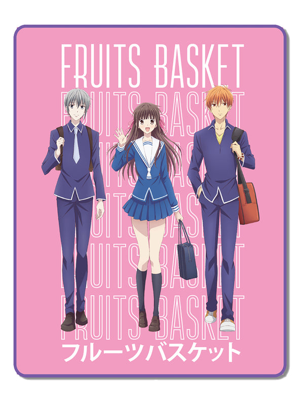 Fruits Basket Fleece Throw Blanket