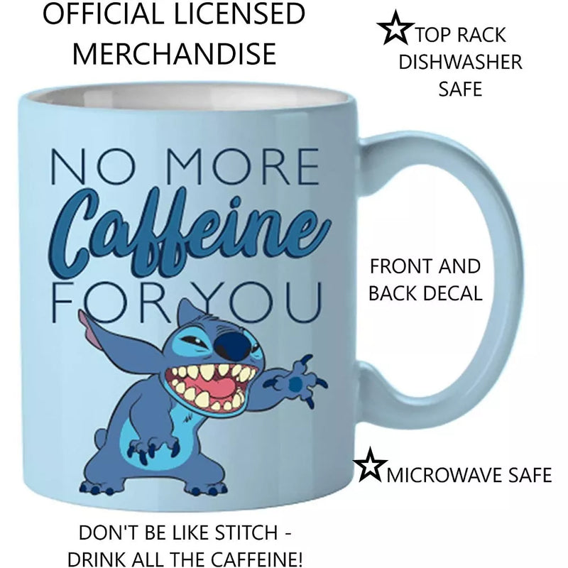 Lilo & Stitch No More Caffeine For You Ceramic Mug 20oz