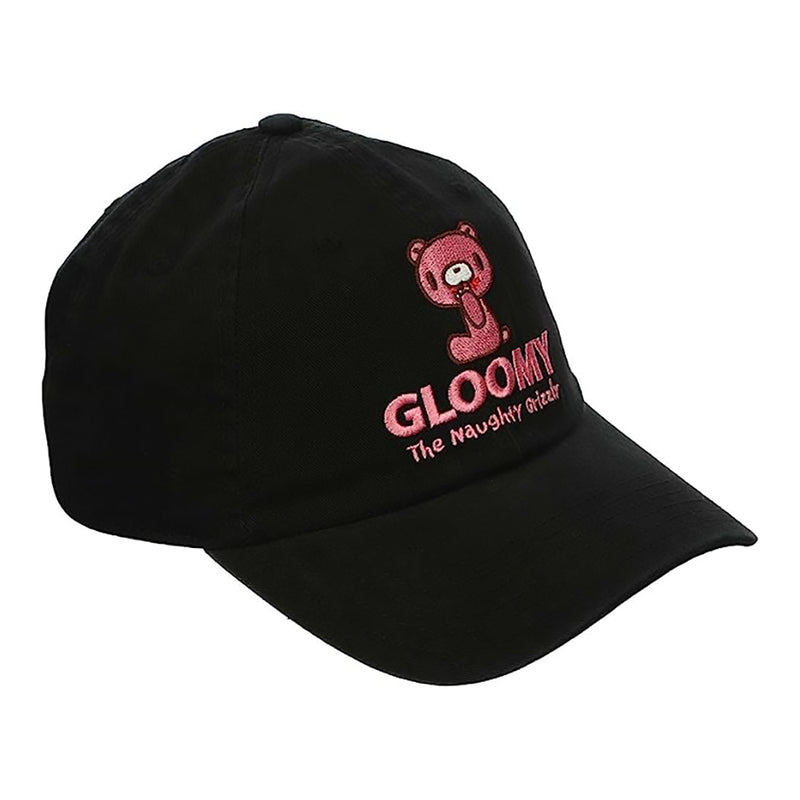 Gloomy Bear Heavy Wash Black Unisex Dad Cap