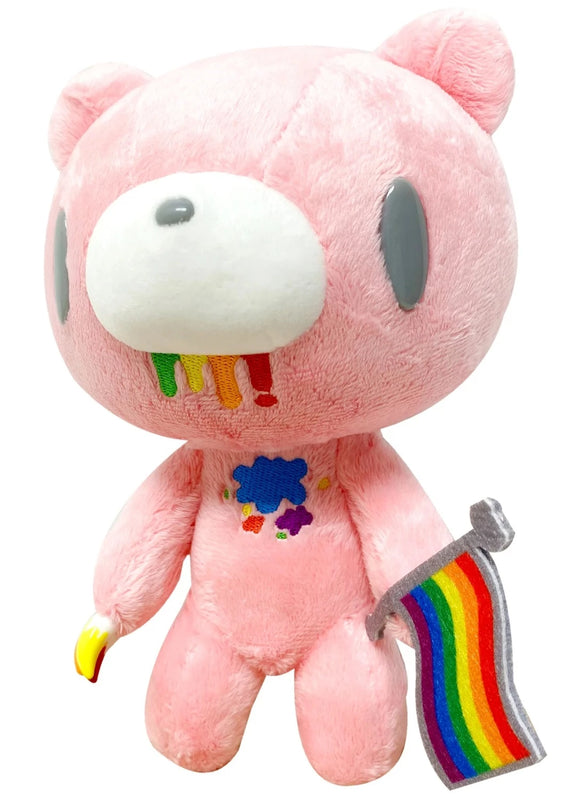 Gloomy Bear Rainbow With Flag 8" Plush Doll