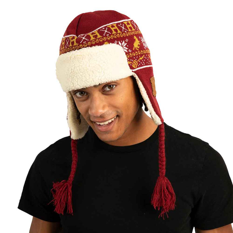 Harry Potter Hogwarts Adult Trapper Beanie