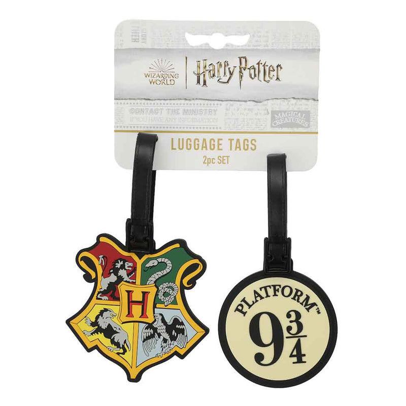 Harry Potter Hogwarts Crest & Platform 9 3/4 Luggage Tags