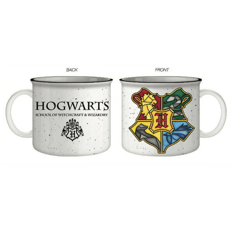 Harry Potter Hogwarts Stained Glass Crest Camper Mug 20oz