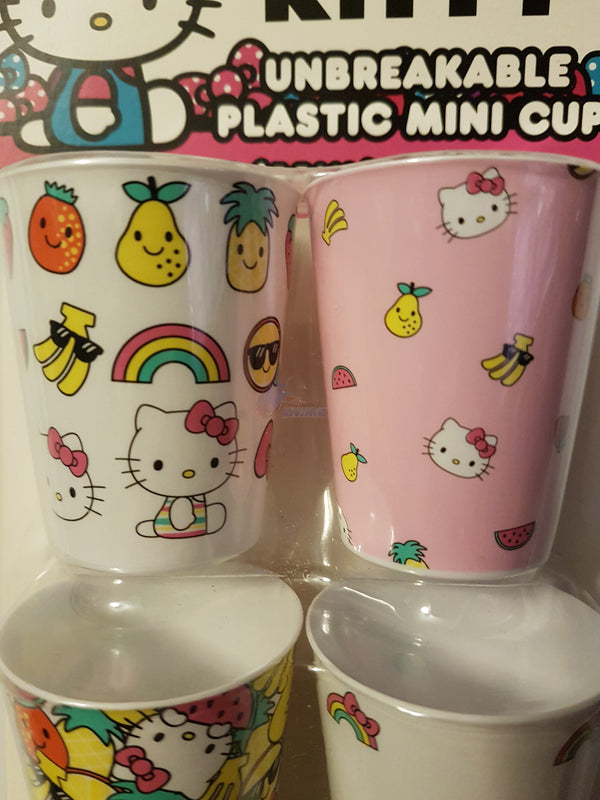 Hello Kitty Unbreakable Mini Collectible Cups 1.5 oz