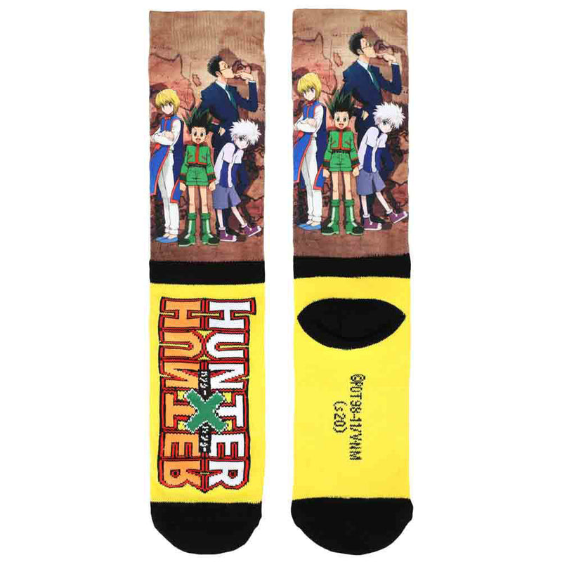 Hunter X Hunter Characters and Logo Men's Crew Socks