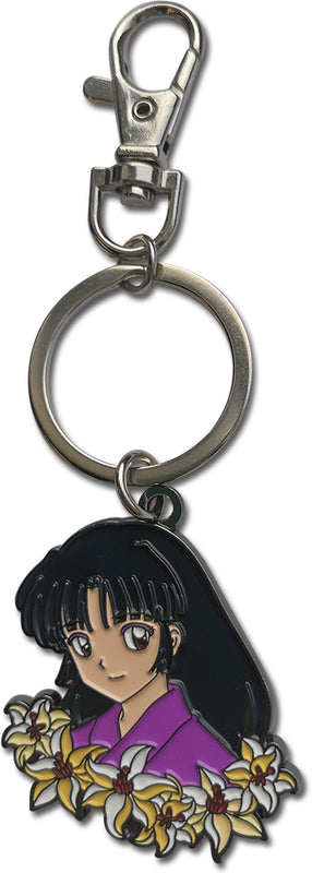 Inuyasha Sango Flowers Metal Keychain