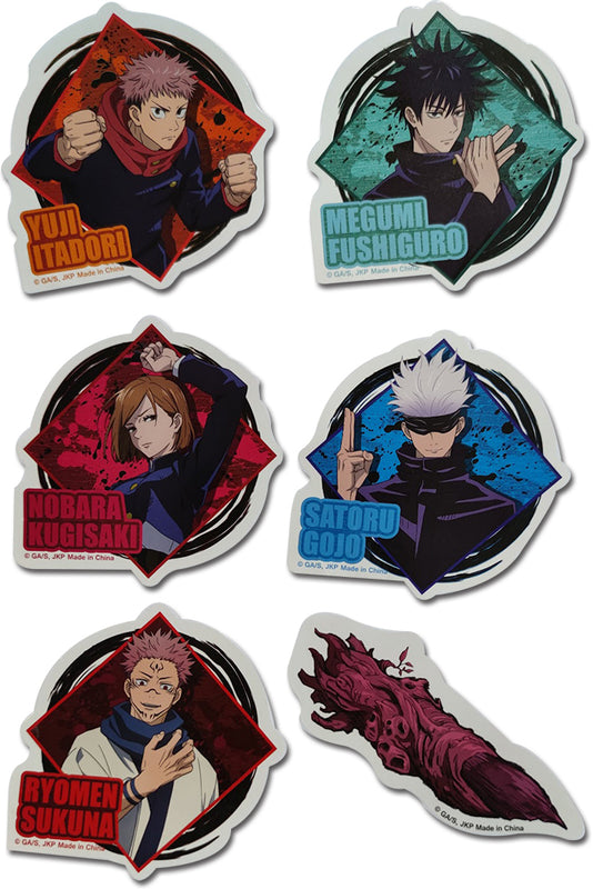 Jujutsu Kaisen Group Die-Cut Sticker Set