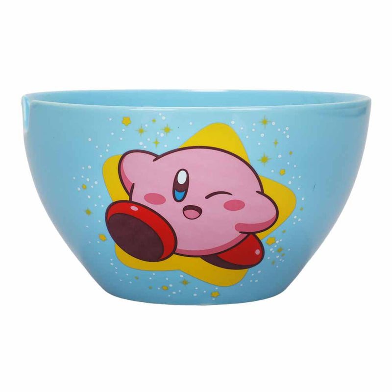 Kirby Star Cup Noodles Ceramic Ramen Bowl Set With Chopsticks