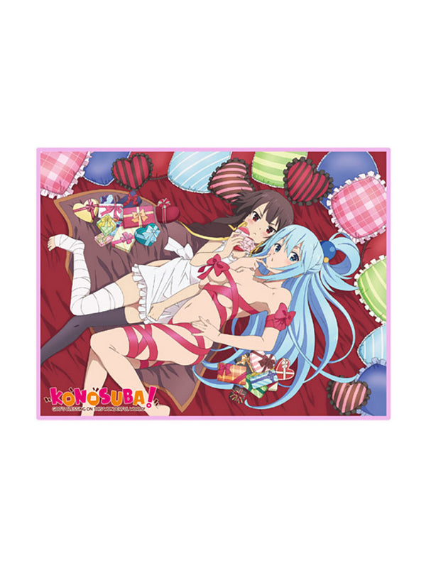 Konosuba Aqua & Megumin Fleece Throw Blanket