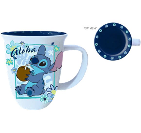Disney Lilo & Stitch 626 Aloha Wide Rim Mug 16oz