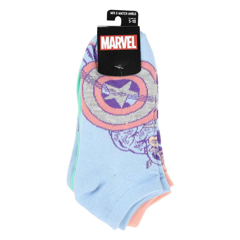 Marvel Avengers Characters 5 Pack Ankle Socks