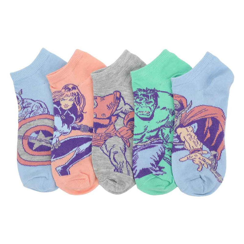 Marvel Avengers Characters 5 Pack Ankle Socks
