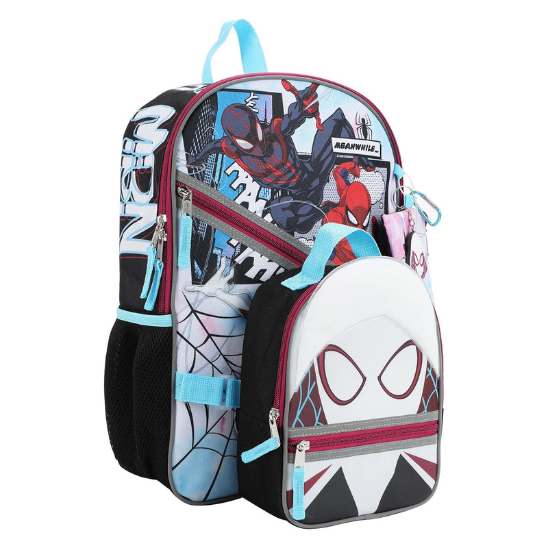 Marvel Spider-Gwen 5 Piece Youth Backpack Set