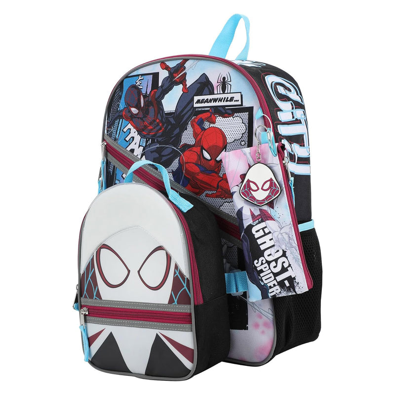 Marvel Spider-Gwen 5 Piece Youth Backpack Set