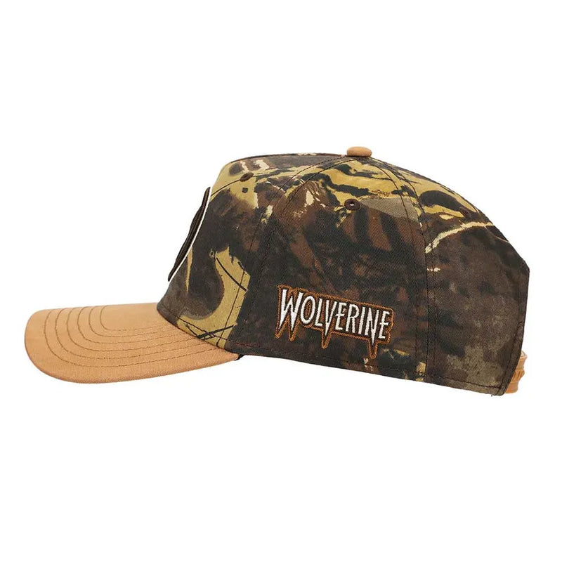 Marvel X-Men Wolverine Camo Flat Bill Snapback Hat