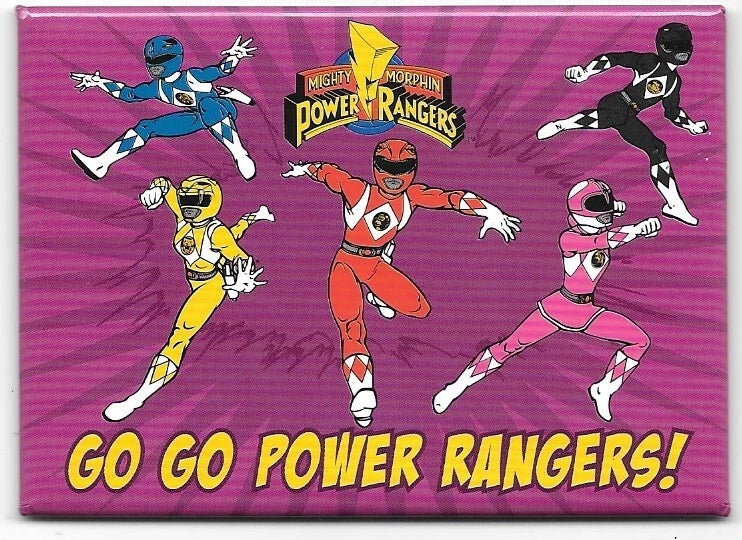 Mighty Morphin Power Rangers Go Go Power Rangers Fridge Magnet