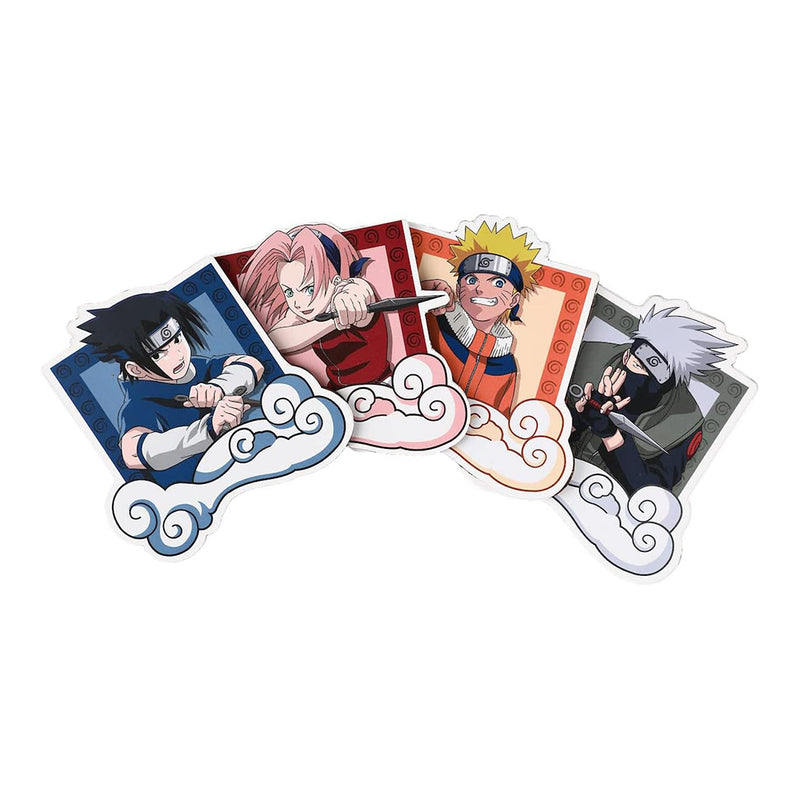 Naruto Characters in The Clouds 4-Pack Ceramic Coaster Set